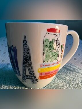 Kate Spade New York Muses 14oz Mug Eiffel Tower Books